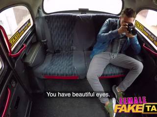 Female Fake Taxi superior fuck and facial finish after sexy back seat photos