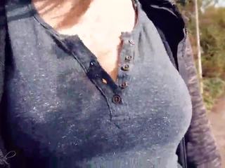 Bouncing Boobs in Shirt While Walking 2, sex 8f