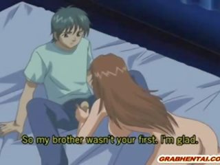 Slutty manga model sweetheart with enormous Tits gets assfucked by her brothers boyfrien