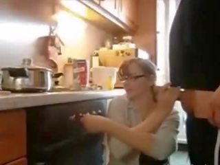 Attractive Wife With Such Amazing Tits Fucking At Kitchen